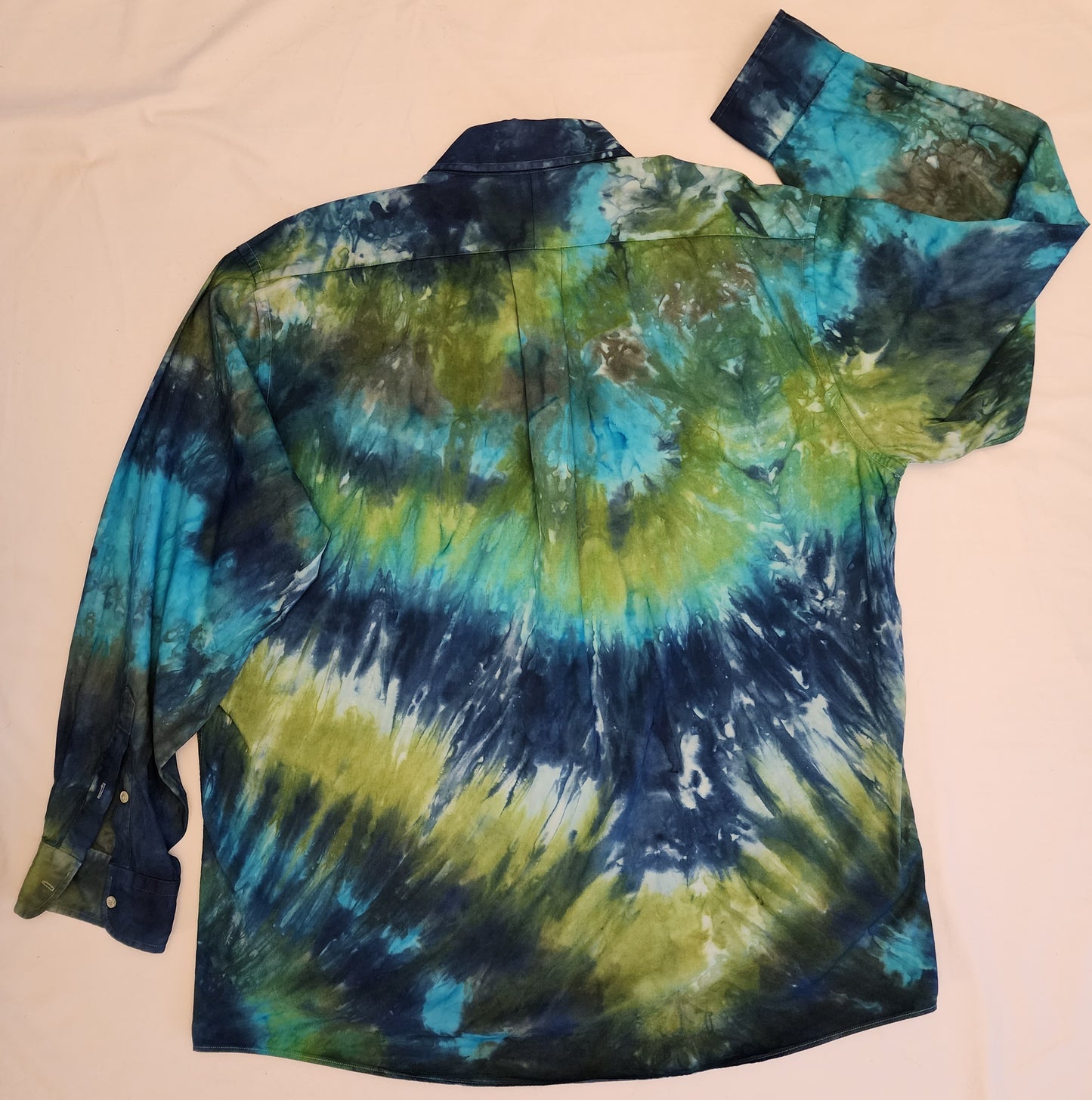 Hand Dyed, Long Sleeve Button-down Shirt