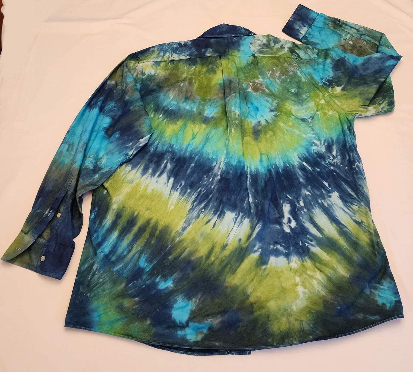 Hand Dyed, Long Sleeve Button-down Shirt